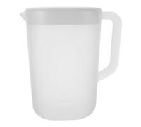OSOLADY Brocca d'acqua in plastica con coperchio filtrante e scala graduata - Grande caraffa con manico per bevande calde/fredde, caffè freddo, succhi di frutta, limonata e cocktail per feste