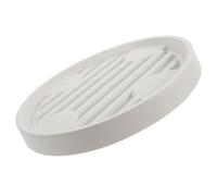 OSOLADY Carrello Rotondo per Vaso con Ruote, Pp Beige, per Piante | Uso Interno ed Esterno, Base Mobile con Vassoio Integrato, Diametro Tondo per Spostamenti Facili