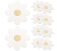 OSOLADY Carta Bianca 20 Pezzi Piatti a Forma di Fiore | Piatti di Carta Margherite, Uso Monouso Robusto, per Snack, Ristoranti e Compleanni