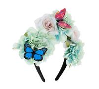 OSOLADY Cerchiamo Di Dare Un Titolo Accattivante e Conforme Alle Linee Guida Per Prodotto Questione Fascinator Fiore Con Farfalla Cerchietto Decorativo Per Halloween Matrimonio e Feste