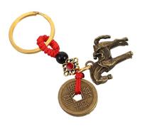 OSOLADY Ciondolo come Ornamento e Decorazione Incisioni Raffinate Auto in Ottone Oro per Attrarre Ricchezza e Benedizioni per Specchietto Retrovisore