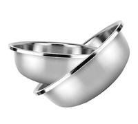 OSOLADY Ciotola Multiuso in Acciaio Inossidabile da 27 CM, 2 Pezzi, Bacinella Rotonda per Lavare Verdure e Frutta in Cucina