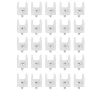 OSOLADY Clip di Fissaggio 100 Pezzi in Pp e Ferro per Strisce LED H-010 per Strisce Larghe 8-10mm Protegge e Organizza le Luci LED per Cucine e Spazi Esterni