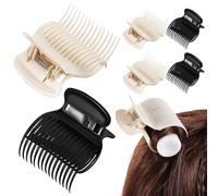OSOLADY Clip per Bigodini Caldi 12 Pezzi, Fermagli Artigli in Plastica Abs Resistenti Alte Temperature, Clip per Rulli Piccoli per Styling Chioma da Donna e Parrucchieri