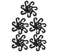 OSOLADY Clip per Cancelli per Cani Nero in Plastico Compatto, Set da 40 Pezzi Design Versatile, per Gabbie e Recinti per Animali Domestici
