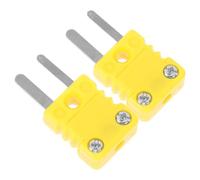 OSOLADY Connettore Termocoppia Tipo K in Plastica Gialla, Giunto Rapido Piccolo per Sostituzione e Fornitura di Termocoppie, Adattatore per Cavo Termocoppia, per Misurazioni di