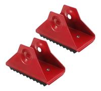 OSOLADY Copri Piedini per Scala in Gomma e Ferro Rosso 2 Pezzi, Accessori per Scale Facili da Installare Effetto Protettivo per Uso Domestico