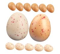 OSOLADY Decorazioni Pasquali 20 Pezzi Ornamenti Simulati Ciotole di Uova Artificiali Ornamenti Finti per Cibo Riempitivo Decorativo Decorazioni per Paesaggi in Miniatura