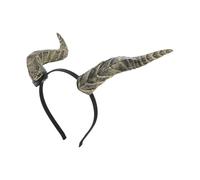 OSOLADY Fascia per capelli con corna del diavolo: copricapo da strega/demone - Accessorio per costume con corna malvagie - Copricapo per adulti per feste in maschera di Halloween, cosplay e carnevale.