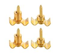OSOLADY Fermo per Corde Chitarra Elettrica Accessorio per Chitarristi Professionisti e Principianti in Metallo Oro 4 Set Riduce Attrito e Prolunga Durata