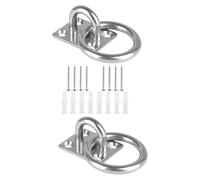 OSOLADY Ganci per Soffitto Superficie Liscia Heavy Duty in Acciaio Inossidabile 2 Pezzi per Fissaggio Ombrelloni e Amache, per Creare Un'atmosfera Estiva Sicura e Resistente
