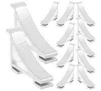 OSOLADY Ganci Supporto Robusto e Struttura Semplice in Alluminio Argento 12 Pezzi per Organizzare Accessori Frigorifero per Frigorifero e Congelatore per Mensole