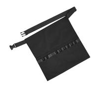 OSOLADY Grembiule Da Parrucchiere e Cintura Portautensili Nera Regolabile Con Borsa Porta Attrezzi Per Salone, Protezione Mezza Lunghezza e Organizzazione Per Forbici e Pennelli Professionali