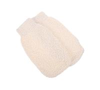 OSOLADY Guanti da Bagno di Bambù 2 Pezzi Guanto Esfoliante Corpo per Doccia Doppia Faccia, Massaggio e Rimozione Cellule Morte, Adatto la Famiglia