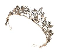 OSOLADY Headpiece Per Sposa Stile Barocco Accessorio Elegante Per Cerimonie e Matrimoni Coroncina Nera Con Dettagli e Pietre Perfetta Per Eventi e Occasioni Speciali