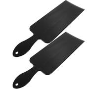 OSOLADY Maschera Frangia Professionale Grande in Plastica 2 Pezzi per Colorazione Chioma, Tavolozza Colori Parrucchiere Doppia Superficie Curva per Styling Salone e Uso Domestico