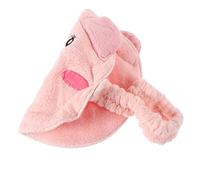 OSOLADY Maschera Per Viso Riutilizzabile Pile Con Design Di Porcellino Asciugamani Spa Per Trattamenti Idratanti e Per Terapia Vapore e Della Colore Rosa