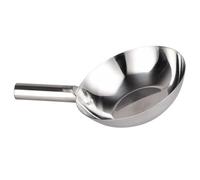 OSOLADY Mestolo e Manico in Acciaio Inossidabile Design Ergonomico da Cucina Resistente e Non Facile da Deformare, per Mense e Aree Rurali
