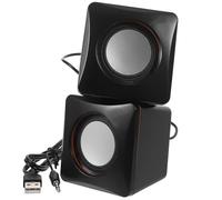 OSOLADY Mini Altoparlante Portatile Potente per Computer Desktop e Laptop USB in ABS Magnete e Rame, Facile da Usare, per Casa e Viaggio