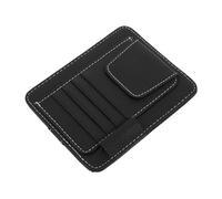 OSOLADY Organizer per Aletta Parasole PU con Clip Portaocchiali e Scomparti per Carte e Biglietti Custodia Compatta per Suv Camion e Auto Accessorio Parasole Funzionale e Salvaspazio