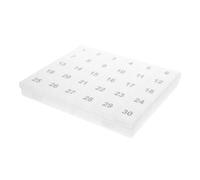 OSOLADY Organizzatore Mensile di Pillole da Viaggio 30 Scomparti, Facile Accesso e Chiusura Ermetica in Pp, Porta Pillole Compatto e Capiente per Uso Mensile