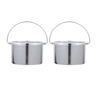 OSOLADY Pentola Interna Antiaderente in Alluminio per Fusione Cera 100mm, Set 2 Pezzi per Scaldacera, Accessorio Sicuro e Facile da Pulire per Ceretta Professionale