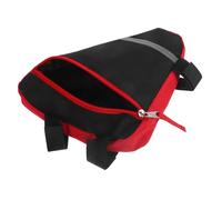 OSOLADY per Bici Corsa in Oxford Resistente Regolabile con Strap Adesivo Telaio Anteriore per Accessori e Portaoggetti Rosso
