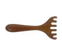 OSOLADY Pettine massaggiante in legno per il cuoio capelluto - Strumento massaggiante Gua Sha per la dei capelli secondo i meridiani - Spazzola districante antistress - Strumento in legno per il cuoio