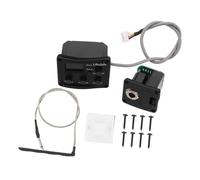 OSOLADY Pickup Ukulele con Preamplificatore Piezoelettrico Bande Equalizzatore Digitale LCD Tuner per Chitarra Acustica per Studio e Pratica Casa
