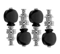 OSOLADY Piroli per Ukulele 4 Pezzi Manico in Abs Nero e Lega di Zinco, Accessori per Accordatura Strumenti Musicali Folk, Forniture per Principianti per Messa a Punto Precisa