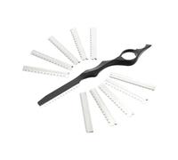 OSOLADY Rasoi Manuali Per Chioma e Sfoltire in Metallo Set Con 10 Lame Di Ricambio, Strumento Leggero Per Rifinitura Comoda Quotidiana Adatto a Uso Domestico e Professionale