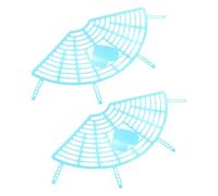 OSOLADY Rete Protettiva per Ruota Posteriore Bici 22-26” Blu 2 Pezzi, Protezione Piedi per Sedile Posteriore, Accessorio Bici Elettrica Leggero e Resistente per Sicurezza Ciclismo