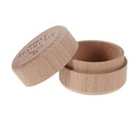 OSOLADY Scatola Portatile in Legno per Primo Taglio di Chioma e Cordoni Ombelicali, Facile da Aprire e Chiudere, Elegante e Semplice, per Annuncio Nascita e Uso Domestico