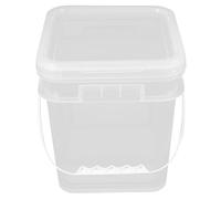 OSOLADY Secchio Plastico Quadrato 5l per Vernici e Rivestimenti Coperchio Ermetico, Resistente e Riutilizzabile per Stoccaggio e Imballaggio Professionale