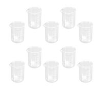 OSOLADY Set 10 Bicchieri Graduati in Vetro Trasparente 100ml, Misurini in Scala per Laboratorio e Cucina, Tazze di Misurazione Resistenti e Facili da Pulire, per Dosaggi Precisi di