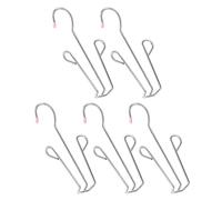 OSOLADY Set 5 Appendiabiti per Scarpe in Acciaio Inox, Organizer Sospeso per Asciugatura Pantofole e Calzature, Grucce Collegabili Salvaspazio per Balcone e Casa Colore Colore Casuale