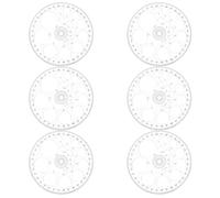 OSOLADY Set 6 Pezzi Goniometri 360° in Plastica Scala ad Alta Precisione per Misurare Angoli, Strumento Multiuso per Disegno e Progettazione Architettonica