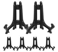 OSOLADY Set 6 Pezzi Mini Cavalletti Espositore Acrilico Trasparente per Monete Antiche e Medaglie, Porta Biglietti da Visita Compatto per Esposizioni Fieristiche e Vetrine