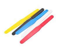 OSOLADY Set da 5 Spatole per Mescolare Pittura a Olio in Plastica, Raschietti per Pigmenti Design Ergonomico, Superficie Liscia per Rifinitura, Strumenti Portatili per Colore Casuale