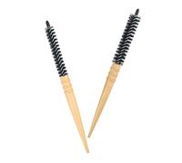 OSOLADY Spazzola per Chioma Comoda e Antistatica Set 2 Pezzi, Spazzola Rotonda in Legno Naturale per Chioma Asciutti e Bagnati, Adatta a Uso Domestico da Viaggio per Donna