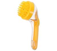 OSOLADY Spazzola per cuoio capelluto con dispenser di sapone/shampoo, manico estensibile con pompa a pressione singola, setole in TPR, impugnatura antiscivolo, spazzola per il bagno di cani e gatti.
