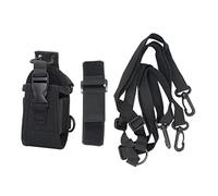 OSOLADY Supporto Radio Portatile con Custodia in Nylon e Cinghia Regolabile per Vigili del Fuoco, con Clip a Molla Staccabile, Tracolla Comoda Ergonomica per Uso Outdoor e Attività