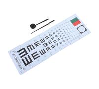 OSOLADY Tabella Oculistica per Test Visivi da Parete Occlusore e Puntatore Manuale, Set per Esame Vista in Cliniche e Casa per Adulti e Ragazzo Ragazza