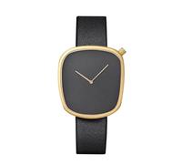 OSOLVE Bracciale in pelle The Minimalist Men Ultra Thin Watches Orologio al quarzo dal design semplice e alla moda con cinturino in pelle