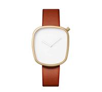 OSOLVE Bracciale in pelle The Minimalist Men Ultra Thin Watches Orologio al quarzo dal design semplice e alla moda con cinturino in pelle