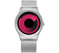 OSOLVE Bracciale in pelle The Round Minimalist Men New Concept Orologio con quadrante a spirale Cinturino in acciaio inossidabile Orologio al quarzo popolare di moda