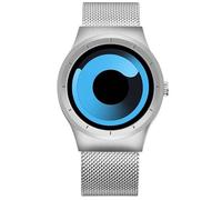 OSOLVE Bracciale in pelle The Round Minimalist Men New Concept Orologio con quadrante a spirale Cinturino in acciaio inossidabile Orologio al quarzo popolare di moda