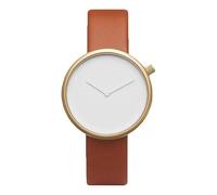 OSOLVE Bracciale in pelle The Round Minimalist Men Ultra Thin Watches Orologio al quarzo dal design semplice e alla moda con cinturino in pelle