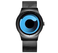 OSOLVE Guarda il tempo e lo spazio Orologio al quarzo impermeabile da uomo con quadrante Vortex di nuovo concetto da uomo