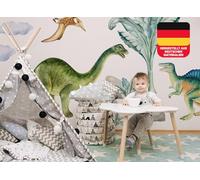 Osomhome Dino os3305 - Adesivo da parete per cameretta dei bambini, motivo dinosauri (230 x 160 cm)